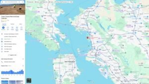 map of bay area pointing out where berkeley marina is